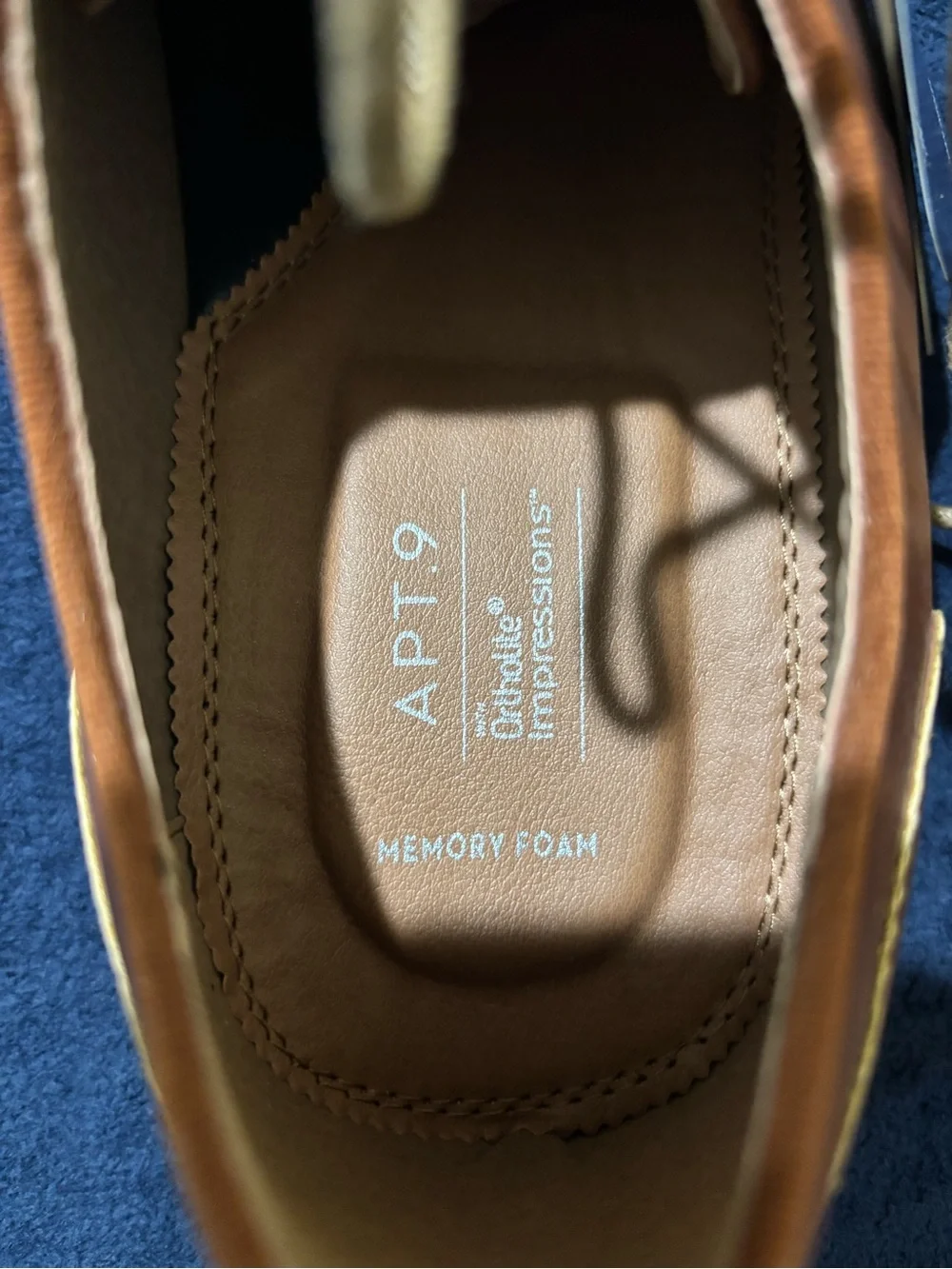 Apt. 9 Men’s Tan/Brown Perforated Cap-Toe Derby Shoes